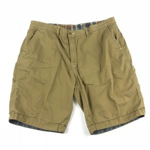 POLO Ralph Lauren Tan Blue Plaid Shorts Reversible